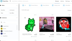 Так выглядит OpenSea, один из самых известных NFT-маркетплейсов